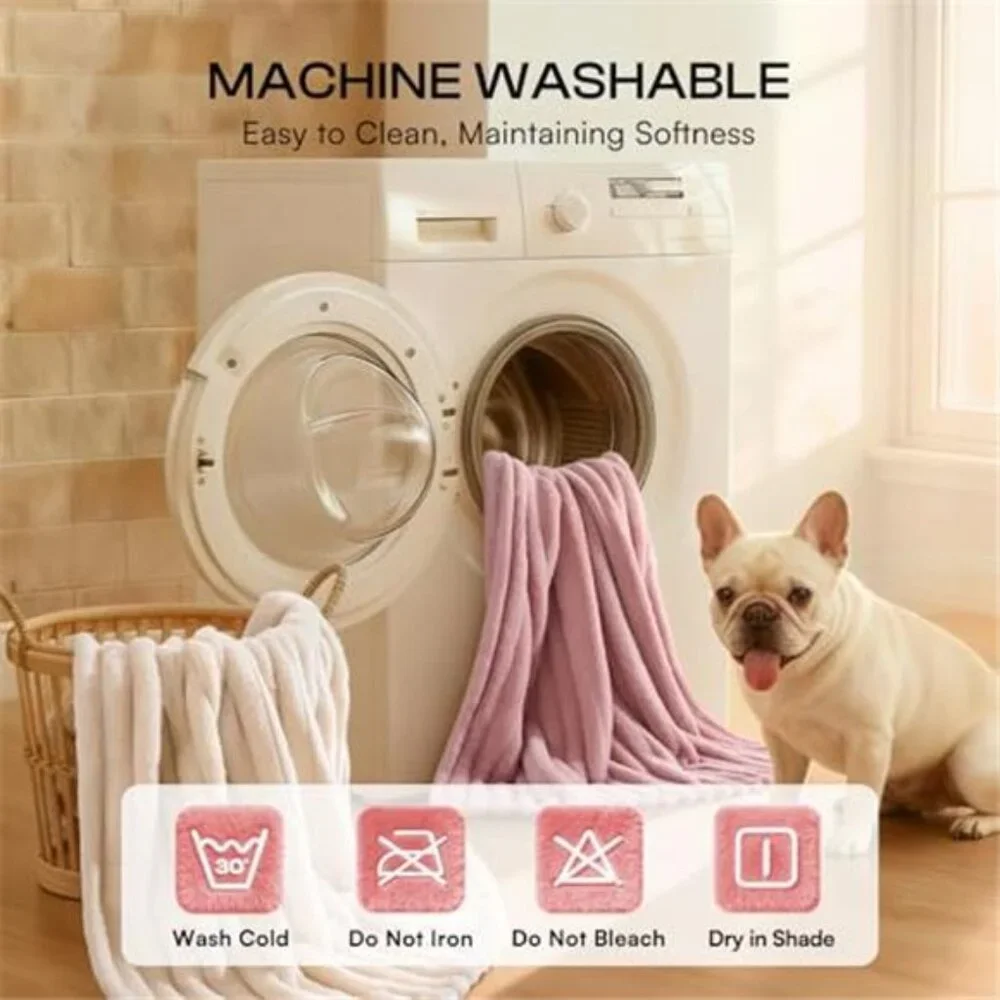 3 Lux Soft Dog Blankets Washable Warm Fleece 30x20 in